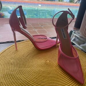 Steve Madden Pink High Heels with Ankle Strap